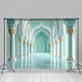Lofaris Turquoise Light Grey Vibe Hall Architecture Backdrop